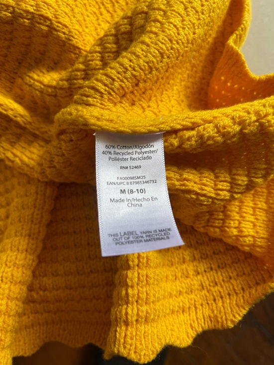 Free Assembly Yellow Knit Ruffle Hem Skirt - Picture 4 of 5